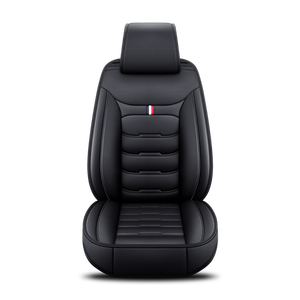 Sell PU Faux Leather Black And Gray Leatherette Car Seat Covers 13pc Mid Sized Sedans In Los