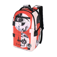 Mochila Urbana con Estampado Geométrico, Mochila Diaria Urbana, Correa Ajustable para Adolescentes, Viajes Escolares