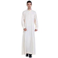 Vente en Gros de Vêtements Islamiques pour Hommes Robe Musulmane pour Hommes Thobe Arabie Saoudite Dubaï Abaya