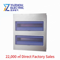 Boîtier de distribution électrique mural Yuzhou certifié ISO9001 LV PZ30, disjoncteur MCB 100A 220V/380V IP30 pour circuit d'éclairage intérieur