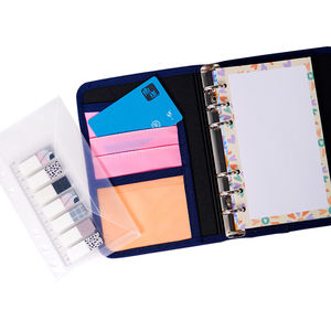 Custom in pelle Business Planner riunione ufficio porta carte con pizzi stampa pagine raccoglitore di <span class=keywords><strong>anelli</strong></span> Notebook - Product Image 2