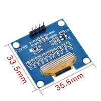 Módulo de Pantalla OLED I2C de 0.91, 0.96, 1.3 y 1.9 Pulgadas, Serie IIC, Color Amarillo, Azul, Blanco, Compatible con Nano Display