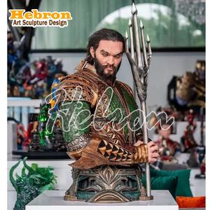 Escultura de Resina Hecha a Mano de Aquaman de la Liga de la Justicia de DC, con Tridente, Estatua de Anime - Product Image 5