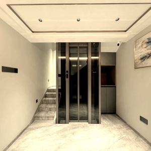 Ascenseur domestique AC à <span class=keywords><strong>prix</strong></span> réduit, production rapide, en acier peint, verre feuilleté, VVVF, pour petits bâtiments et hôtels - Product Image 1