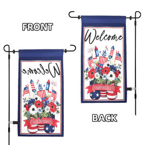 Drapeau de jardin personnalisé Aigle chauve imprimé numériquement, éco-responsable, 250 ans de l'Amérique, USA, Bannière Liberté, 1776-2026 - Product Image 4