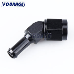 Fourage 45-Grad-Aluminiumbuchse AN bis 5/16 "3/8" 1/<span class=keywords><strong>2</strong></span> "Barb Push-on-Schlauch anschluss adapter - Product Image 2