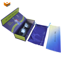 Coffret cadeau de luxe en carton rigide pour lunettes de soleil et lunettes de vue avec logo personnalisé et couvercle rabattable
