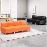 Nouveau modèle WSS 2026 – Fauteuil d'attente de haute qualité pour salon de beauté et barbier – Canapé d'attente doré