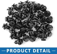 Clips en plastique de type poussoir de pare-chocs avant de carrosserie automobile en gros 40 pièces