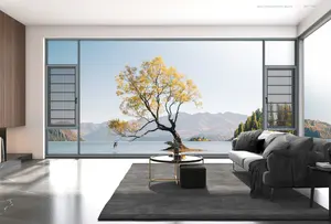 OEM ODM Glastüren Flügel fenster Aluminium fenster und-türen Aluminium türen und-fenster für Haus und Villa