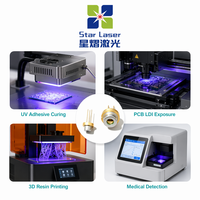 Diode laser UV multimode résistante aux hautes températures, boîtier TO3.8, puissance de sortie 55mW pour capteur PM2.5, optoélectronique pour ciel étoilé