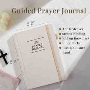 Libreta de Direcciones de Cuero con Espiral, Tapa Dura, Formato A5, 80 Hojas, Diario de Oración, Devoción Cristiana, Planificador Cristiano, Cuaderno de Estudio Bíblico - Product Image 3