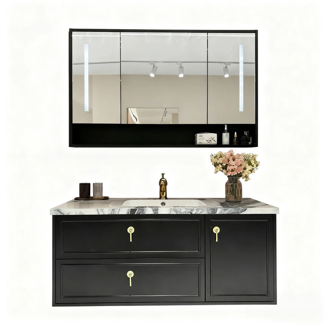 70cm + ceramic integrated basin + smart mirror cabinet