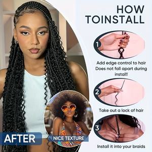 100g de Cabello Humano Castaño a Granel para Trenzas, Rizos Franceses, Trenzas Boho, Extensiones de Cabello Rizado y Voluminoso Romance, 16-26 Pulgadas <span class=keywords><strong>Bobbi</strong></span> - Product Image 6