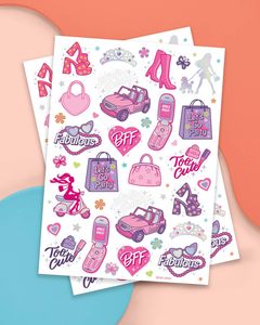 Bachelorette Kids Temporary Tattoo <strong>Stickers</strong> Waterproof Designs for Face Printed for Western Party Theme - Product Image 2
