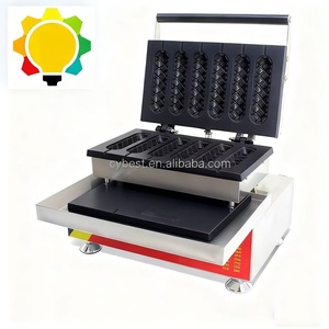 Macchina Professionale Commerciale per Waffle a 5 Bastoncini, Ferro per Waffle a Forma di Hot Dog - Product Image 4