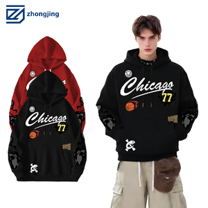 Felpa Personalizzata da <span class=keywords><strong>Uomo</strong></span> in Poliestere Imbottito, Tinta Unita, con Cappuccio, Taglia Europea, Vendita all'Ingrosso, Tessuto Lavorato a Maglia - Product Image 2