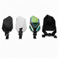 Ensemble de rétroviseurs latéraux UTV grande surface réglables avec fixation double pince pour cage de sécurité, accessoires pour VTT, SxS et véhicules tout-terrain