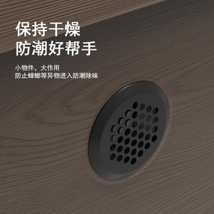 Breathable Stainless Steel Vent <b>Plug</b> H30401 White Black For Wardrobe Cabinet Hardware - Product Image 5