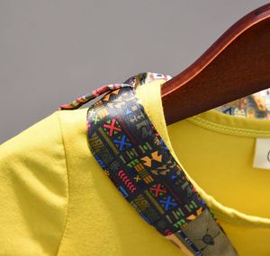 Conjuntos de Ropa de Verano para Niños, Producto de Tailandia, Incluye Camiseta Amarilla y Pantalón Blanco - Product Image 4