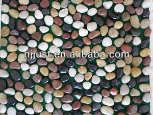 Pierre de galet colorée de Nanjing, pierre de pavé noire polie, roche de rivière noire pour l'aménagement paysager de jardin extérieur, pavage de route - Product Image 3