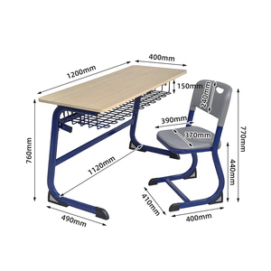 Meubles de bibliothèque pour enfants, postes de travail en forme de C, double place, en acier/<span class=keywords><strong>MDF</strong></span>, durables et confortables, pour les garderies et les écoles modernes. - Product Image 4