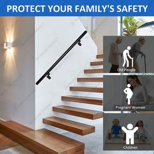 درابزين حديث شائع من الألومنيوم ، درابزين أدا درابزين دائري للدرج ، نظام درابزين من الألومنيوم ، درابزين الدرابزين والدرابزين - Product Image 4