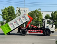 Camion benne à bras articulé Dongfeng 4X2, capacité 5 tonnes, neuf, diesel, transmission manuelle, fabriqué en Chine, Euro 6, pour déchets organiques