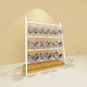 Shopping Mall Clothing Store Side Hanging Clothes Display Rack Horizontal Bar Floor Cabinet Middle Island Rack