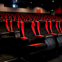 Sièges de cinéma avec porte-gobelets, chaises rembourrées pour les cinémas et les lieux de divertissement