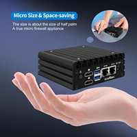 Mini PC CWWK sin ventilador X86-P5, dispositivo de firewall con 2 puertos LAN i225 de 2.5GbE, RAM DDR5, AES-NI, Pfsense, OPNsense, computadora industrial.