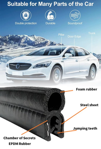 Bande d'étanchéité en caoutchouc EPDM pour portes automobiles, résistante à la poussière, imperméable et au froid, service de découpe et de soudure sur mesure, vente chaude 2026 - Product Image 3