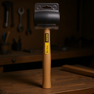 Martillo de goma Stanley de 450g con mango de madera - Product Image 3
