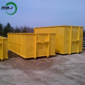 RNKJ Heavy Duty Steel 20 <strong>Yard</strong> Construction Waste Management Container Roll off <strong>Dumpster</strong> for Hook Lift Truck - Product Image 2