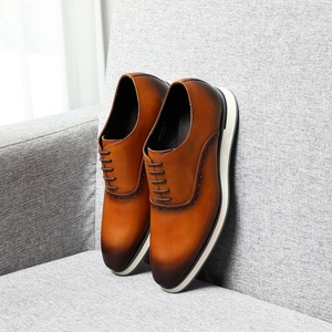 Zapatos Oxford de Hombre, Diseño Personalizado, Talla Grande, Cuero Genuino, Formales, Casuales de Negocios, con Cordones, para Otoño, que Aumentan la Estatura - Product Image 6