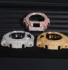 Tùy chỉnh Iced out vvs moissanite phần đồng hồ phụ kiện <span class=keywords><strong>bezel</strong></span> Buss xuống Bạc moissanite trường hợp đồng hồ cho gm6900 - Product Image 3