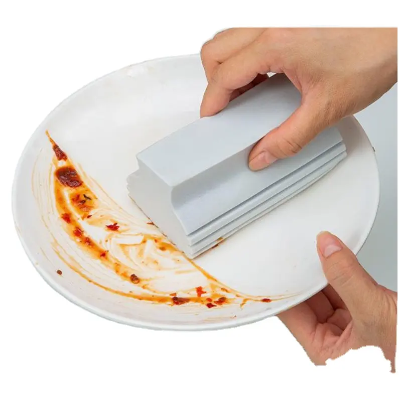 Manico di Design Multi-funzionale PVA piatto Scrub Non graffio spugna per pulire il piatto per la pulizia della spugna per la cucina