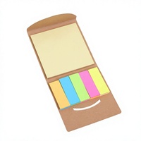 Bloc-notes adhésifs en papier kraft avec logo personnalisé, bloc-notes carrés avec enveloppe, impression personnalisée pour le bureau