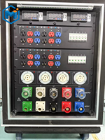 Manchange 14U 34 voies 3 phases 400A 220V Équipement de distribution d'énergie certifié CE avec rack de transport pour sonorisation en direct