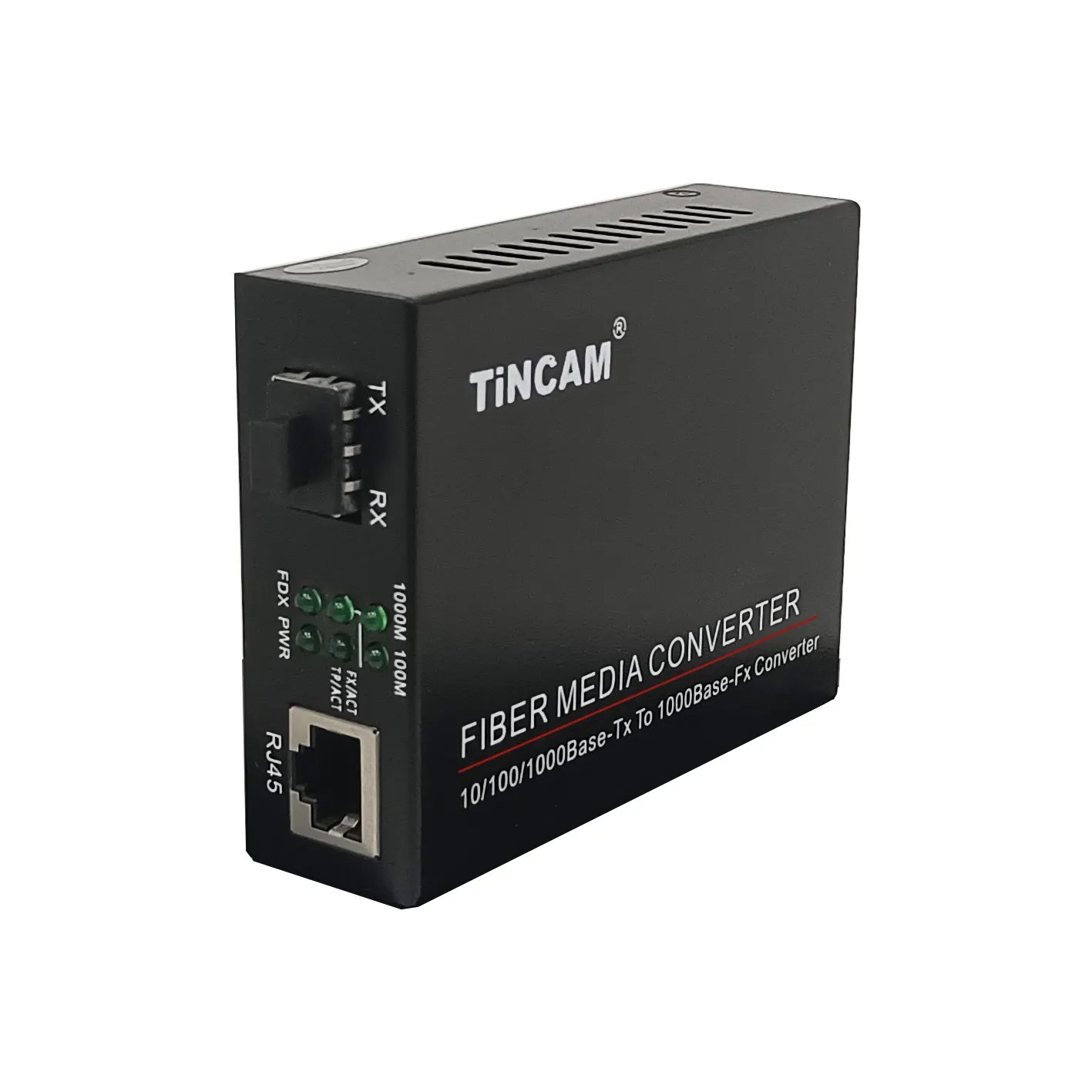 TiNCAM 1*RJ45+1*SFP Fiber Port Ethernet Media Converter Gigabit Media Converter Netzwerk-Switch Fiber Media Converter Gigabit