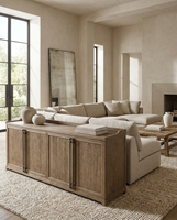 Meuble de rangement moderne en bois de luxe pour salon, console TV, armoire à 4 portes