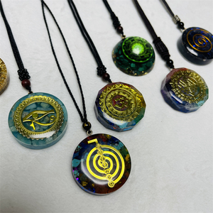 <span class=keywords><strong>Pendentif</strong></span> Orgone en Résine Énergétique Reiki, Protection des 7 Chakras, Collier <span class=keywords><strong>Pendentif</strong></span> <span class=keywords><strong>Orgonite</strong></span> en Cristal pour Guérison et Cadeau - Product Image 1
