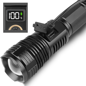 Linterna Táctica LED APCITL Verificada C8L para Exteriores, 3100LM, Alcance de 531 Metros, <span class=keywords><strong>ATR</strong></span>, Recargable con Batería 21700, Aleación de Aluminio - Product Image 4
