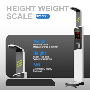 เครื่องชั่งน้ำหนักและวัดส่วนสูงดิจิตอลทางการแพทย์ รุ่น HW-900C พร้อมจอ LED รองรับน้ำหนักได้ 300 กก. ได้รับการรับรองมาตรฐาน ROHS - Product Image 6