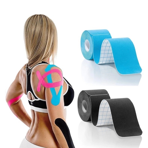 Custom Logo Multicolor Hypoallergenic Cotton Kinesiology Tape Waterproof Muscle Sports Tape