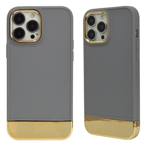 Funda protectora de teléfono móvil para hombre, <span class=keywords><strong>carcasa</strong></span> de Color contrastante con chapado de Color para <span class=keywords><strong>iPhone</strong></span> - Product Image 2