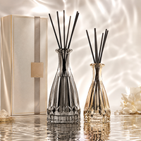 Diffuseur d'ambiance conique vide pour parfum d'intérieur avec bâtonnets en rotin et bâtonnets d'aromathérapie