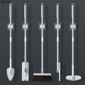 עמיד למים רכוב אמבטיה קיר-רכוב צינור יניקה תליית צינור יניקה מתלה עם אחסון mop - Product Image 3