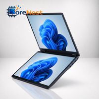 Portátil CoreNest de 14 Pulgadas con Pantalla Dual, Intel Celeron N6805, 8GB/16GB/32GB de RAM, Pantalla Táctil Dual, YOGA 2 en 1, Plegable, para Negocios