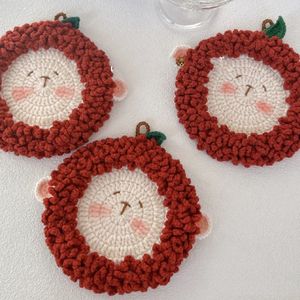 Tùy chỉnh hình dạng động vật nhà sư vải đấm kim Crochet kim Kit người mới bắt đầu polyester bông đế lót ly Mug Thảm <span class=keywords><strong>Cross</strong></span> Stitch - Product Image 1